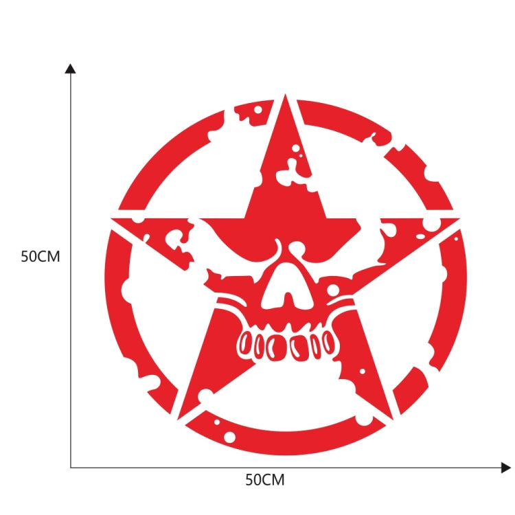D-520 Star Pattern Car Modified Hood Decorative Sticker(Red) - Decorative Sticker by buy2fix | Online Shopping UK | buy2fix