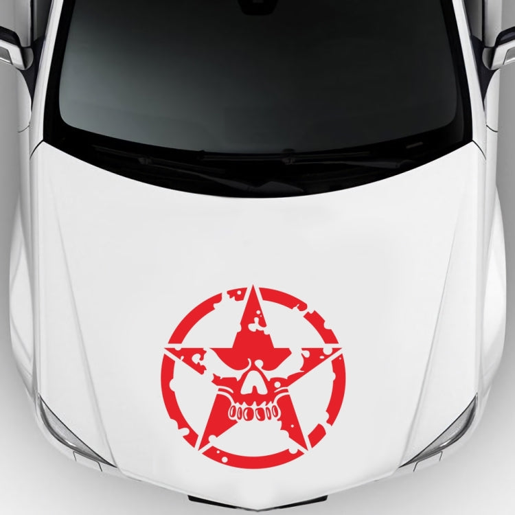 D-520 Star Pattern Car Modified Hood Decorative Sticker(Red) - Decorative Sticker by buy2fix | Online Shopping UK | buy2fix