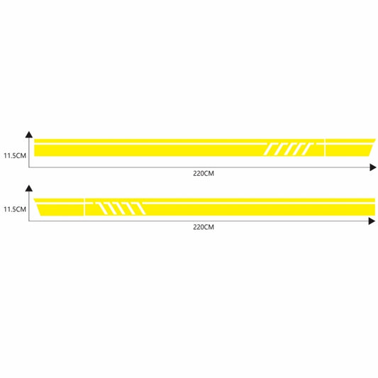 D-655 Universal Car Modified Decorative Sticker(Yellow) by buy2fix