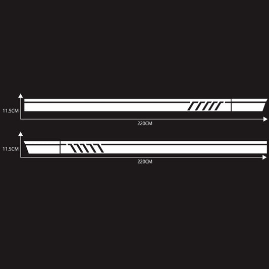 D-655 Universal Car Modified Decorative Sticker(White) by buy2fix