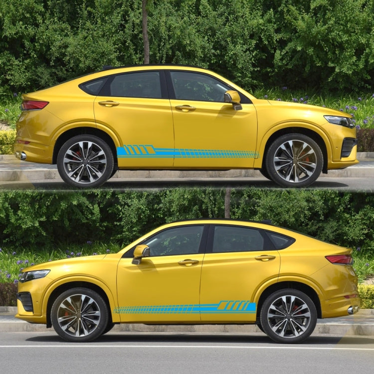 2 PCS/Set D-707 Striped Totem Pattern Car Modified Decorative Sticker(Blue) - Decorative Sticker by buy2fix | Online Shopping UK | buy2fix