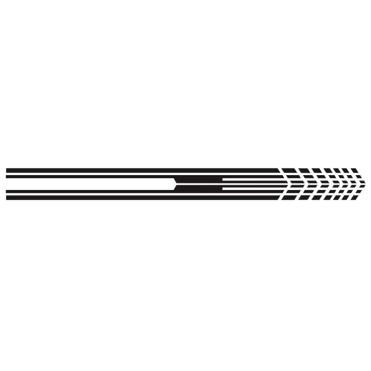 D-730 Stripe Pattern Car Modified Decorative Sticker(Black) - Decorative Sticker by buy2fix | Online Shopping UK | buy2fix