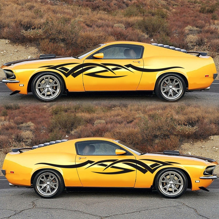2 PCS/Set D-731 Totem Pattern Car Modified Decorative Sticker(Black) - Decorative Sticker by buy2fix | Online Shopping UK | buy2fix