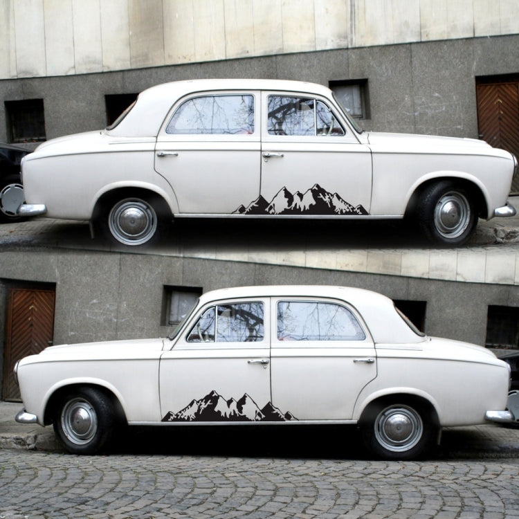 2 PCS/Set D-750 Mountain Pattern Car Modified Decorative Sticker(Black) - Decorative Sticker by buy2fix | Online Shopping UK | buy2fix