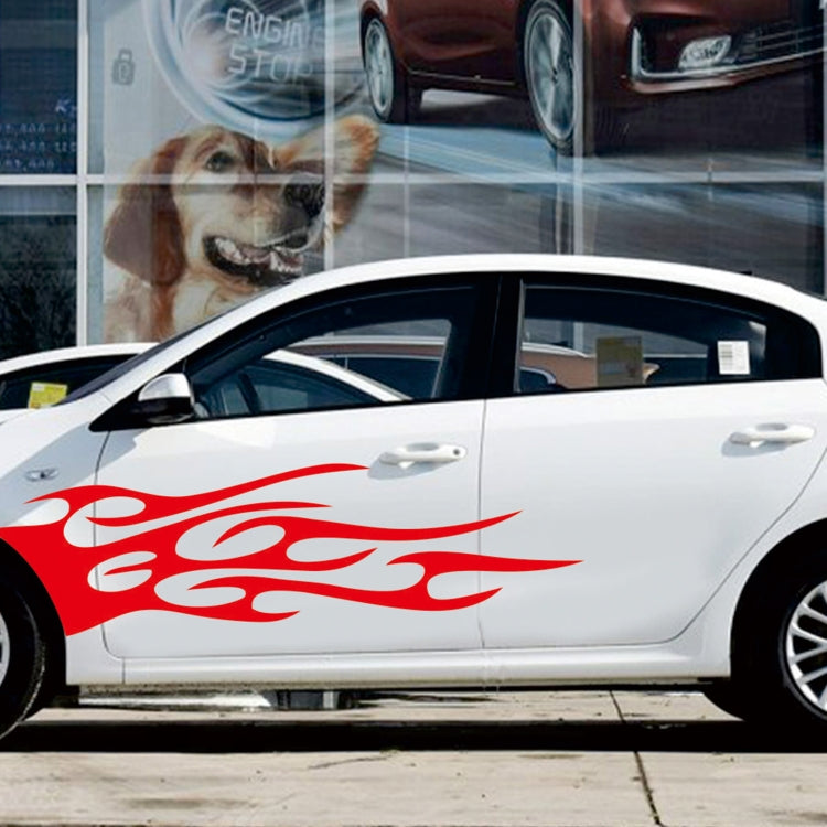 2 PCS/Set D-751 Flame Pattern Car Modified Decorative Sticker(Red) by buy2fix