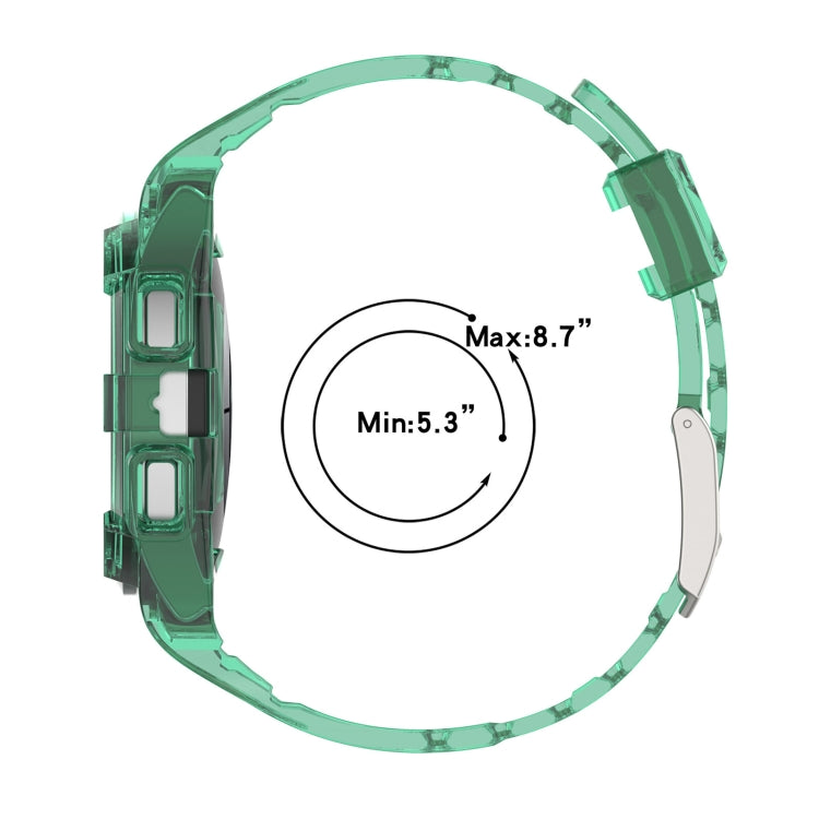 For Samsung Galaxy Watch4 Classic 46mm Silicone Integrated Watch Band(Transparent White) - Watch Bands by buy2fix | Online Shopping UK | buy2fix