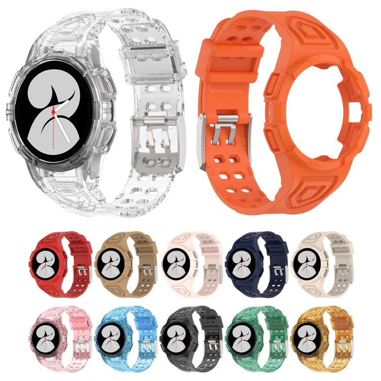 For Samsung Galaxy Watch4 Classic 46mm Silicone Integrated Watch Band(Black) - Watch Bands by buy2fix | Online Shopping UK | buy2fix