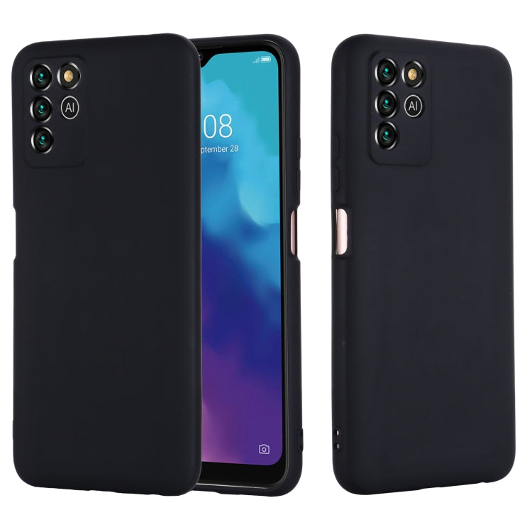 For ZTE V30 Vita Pure Color Liquid Silicone Shockproof Full Coverage Phone Case(Black) - ZTE Cases by buy2fix | Online Shopping UK | buy2fix