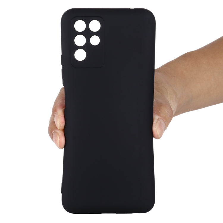 For ZTE V30 Vita Pure Color Liquid Silicone Shockproof Full Coverage Phone Case(Black) - ZTE Cases by buy2fix | Online Shopping UK | buy2fix