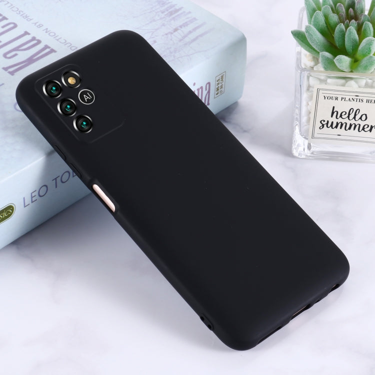 For ZTE V30 Vita Pure Color Liquid Silicone Shockproof Full Coverage Phone Case(Black) - ZTE Cases by buy2fix | Online Shopping UK | buy2fix