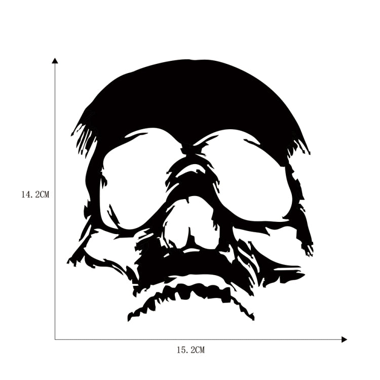 D-774 Evil Skull Pattern Car Modified Decorative Sticker(Black) - Decorative Sticker by buy2fix | Online Shopping UK | buy2fix