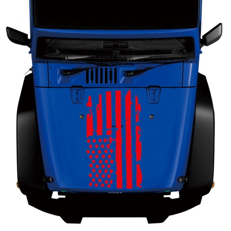 D-778 American Flag Pattern Car Modified Decorative Sticker(Red) - Decorative Sticker by buy2fix | Online Shopping UK | buy2fix