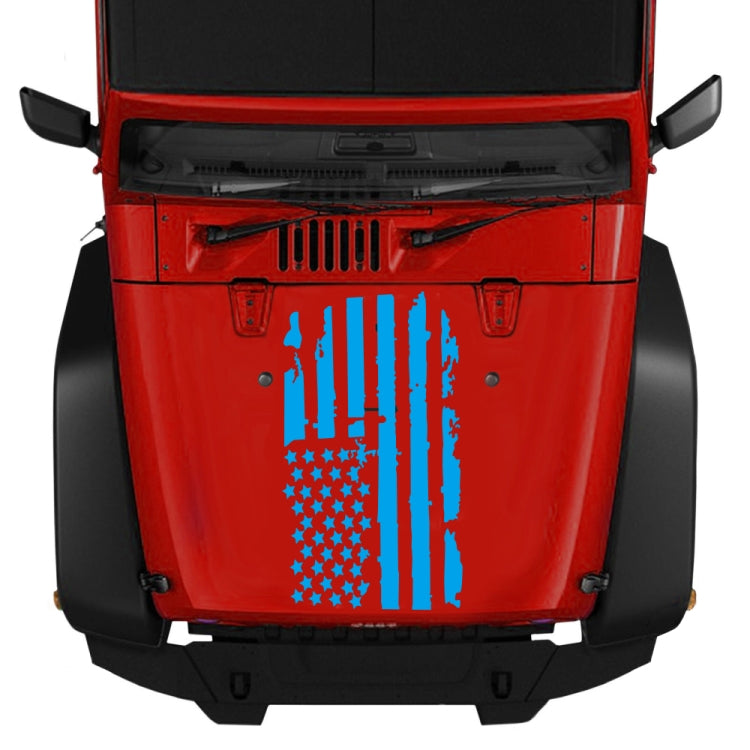 D-778 American Flag Pattern Car Modified Decorative Sticker(Blue) - Decorative Sticker by buy2fix | Online Shopping UK | buy2fix