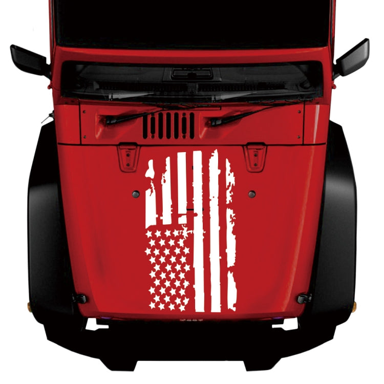 D-778 American Flag Pattern Car Modified Decorative Sticker(White) - Decorative Sticker by buy2fix | Online Shopping UK | buy2fix