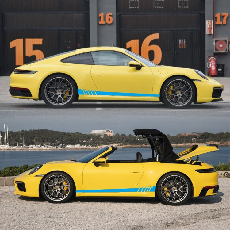 2 PCS/Set D-854 Stripe Pattern Car Modified Decorative Sticker(Blue) - Decorative Sticker by buy2fix | Online Shopping UK | buy2fix
