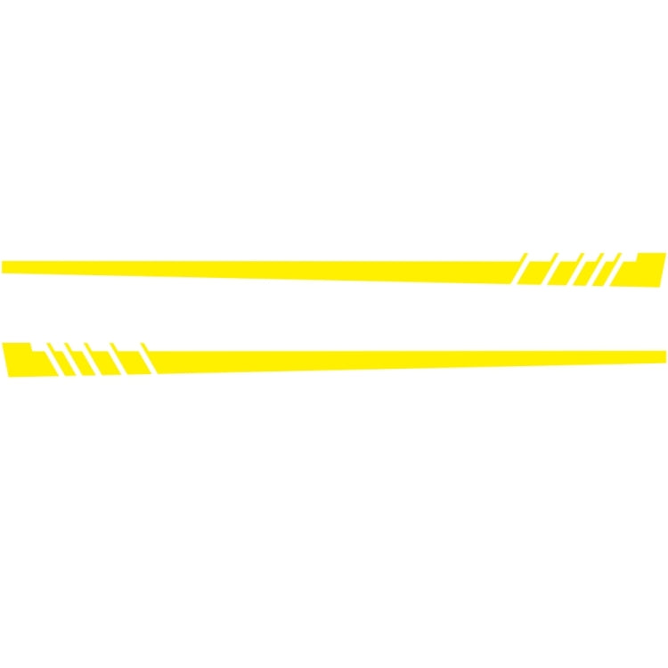 2 PCS/Set D-854 Stripe Pattern Car Modified Decorative Sticker(Yellow) - Decorative Sticker by buy2fix | Online Shopping UK | buy2fix
