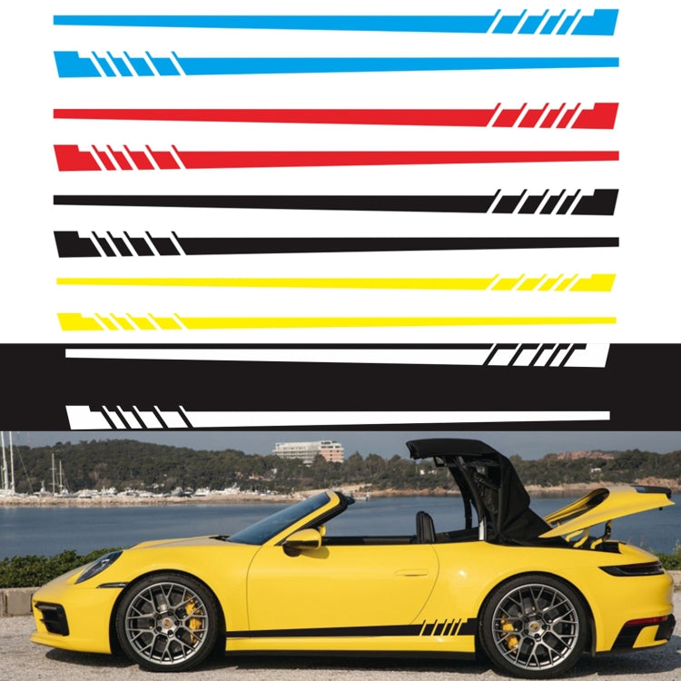 2 PCS/Set D-854 Stripe Pattern Car Modified Decorative Sticker(Red) by buy2fix