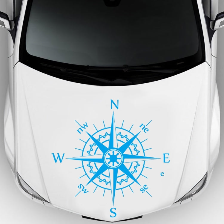 D-863 Compass Pattern Car Modified Decorative Sticker(Blue) - Decorative Sticker by buy2fix | Online Shopping UK | buy2fix