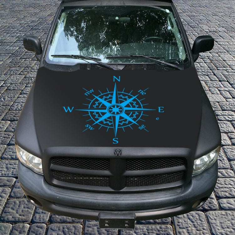 D-863 Compass Pattern Car Modified Decorative Sticker(Blue) - Decorative Sticker by buy2fix | Online Shopping UK | buy2fix