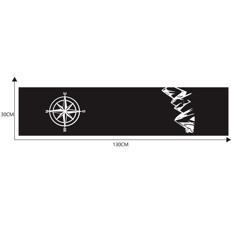 D-864 Compass Pattern Car Modified Decorative Sticker(Black) - Decorative Sticker by buy2fix | Online Shopping UK | buy2fix