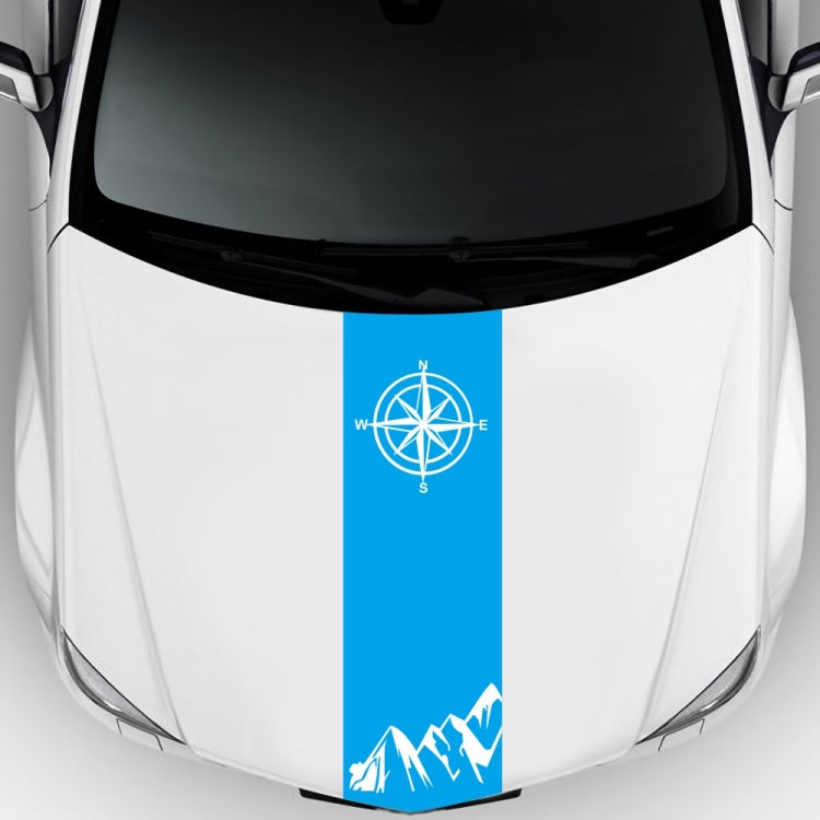 D-864 Compass Pattern Car Modified Decorative Sticker(Blue) - Decorative Sticker by buy2fix | Online Shopping UK | buy2fix