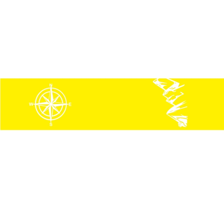 D-864 Compass Pattern Car Modified Decorative Sticker(Yellow) - Decorative Sticker by buy2fix | Online Shopping UK | buy2fix