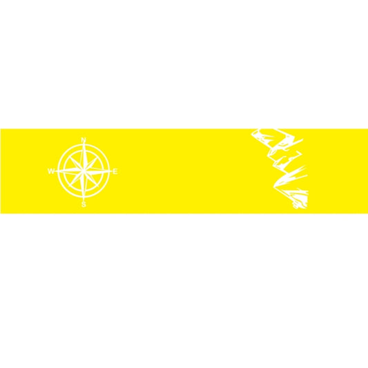 D-864 Compass Pattern Car Modified Decorative Sticker(Yellow) by buy2fix