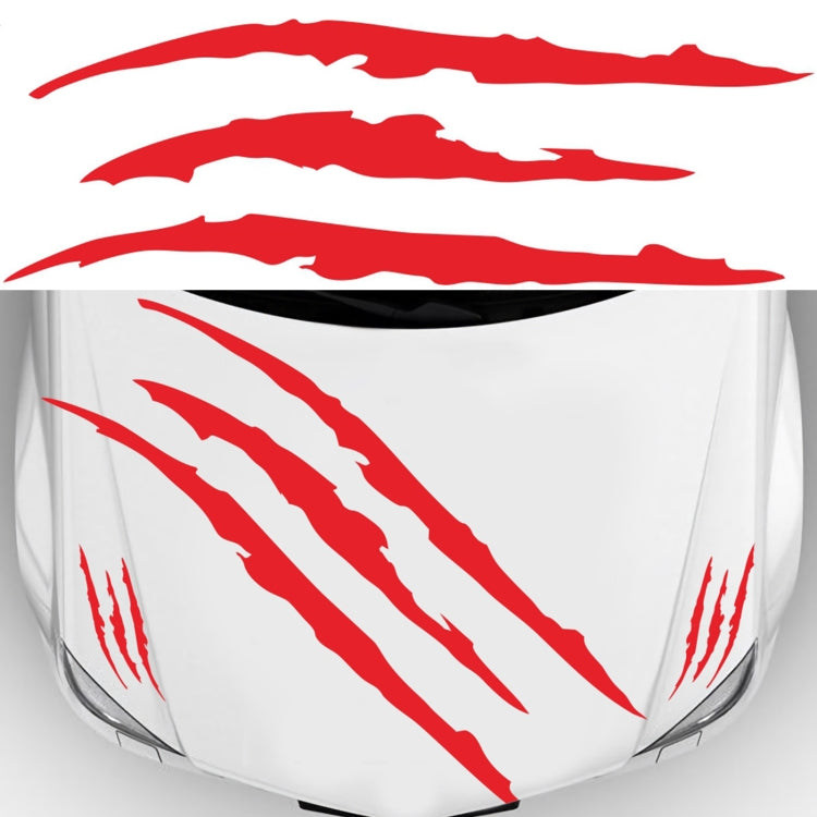 D-865 Claw Scratches Pattern Car Modified Decorative Sticker(Red) - Decorative Sticker by buy2fix | Online Shopping UK | buy2fix