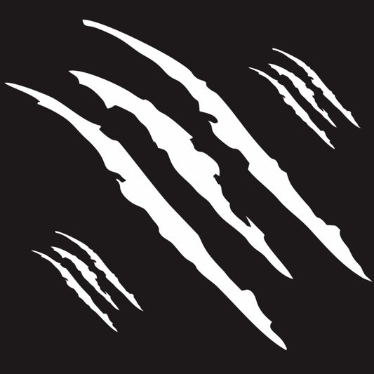 D-865 Claw Scratches Pattern Car Modified Decorative Sticker(White) by buy2fix
