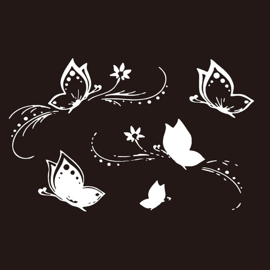 D-907 Butterflies Pattern Car Modified Decorative Sticker(White) by buy2fix