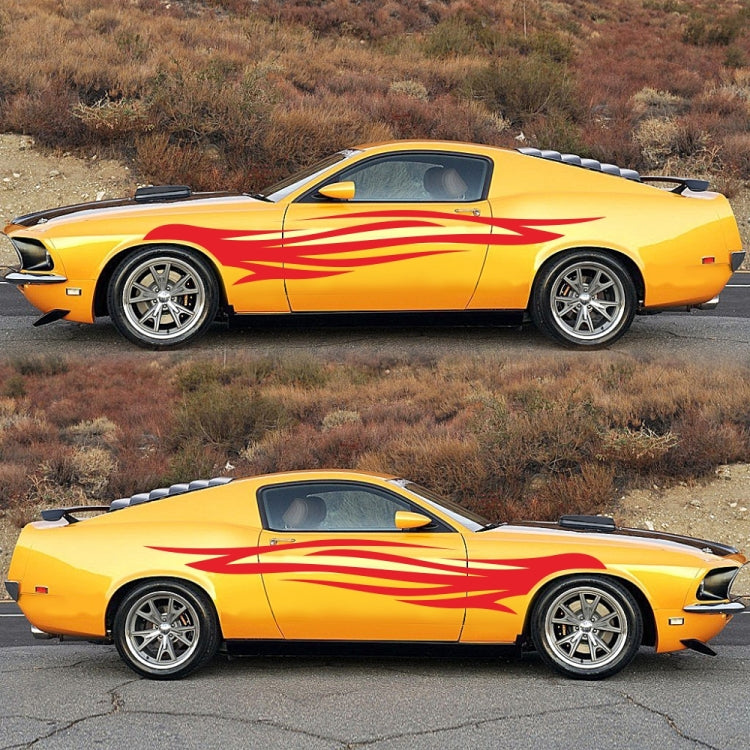 2 PCS/Set D-926 Fire Totem Pattern Car Modified Decorative Sticker(Red) - Decorative Sticker by buy2fix | Online Shopping UK | buy2fix