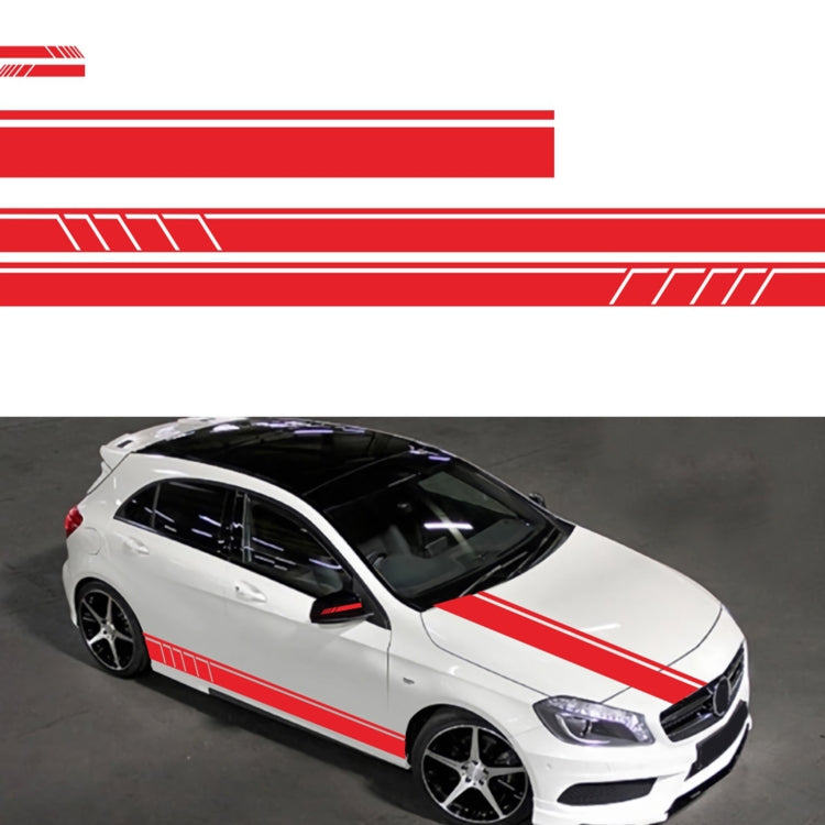 D-930 Lines Pattern Car Modified Decorative Sticker(Red) - Decorative Sticker by buy2fix | Online Shopping UK | buy2fix