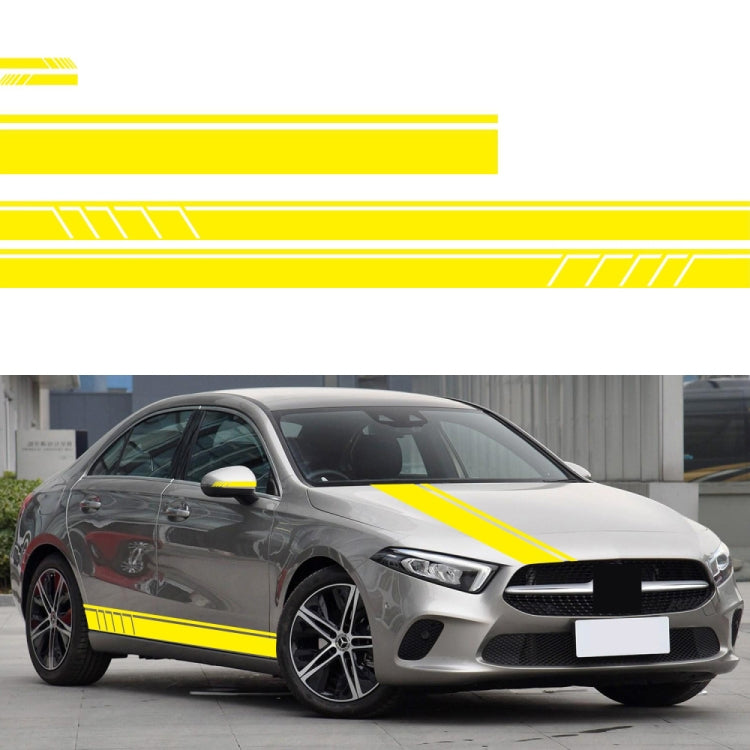 D-930 Lines Pattern Car Modified Decorative Sticker(Yellow) - Decorative Sticker by buy2fix | Online Shopping UK | buy2fix
