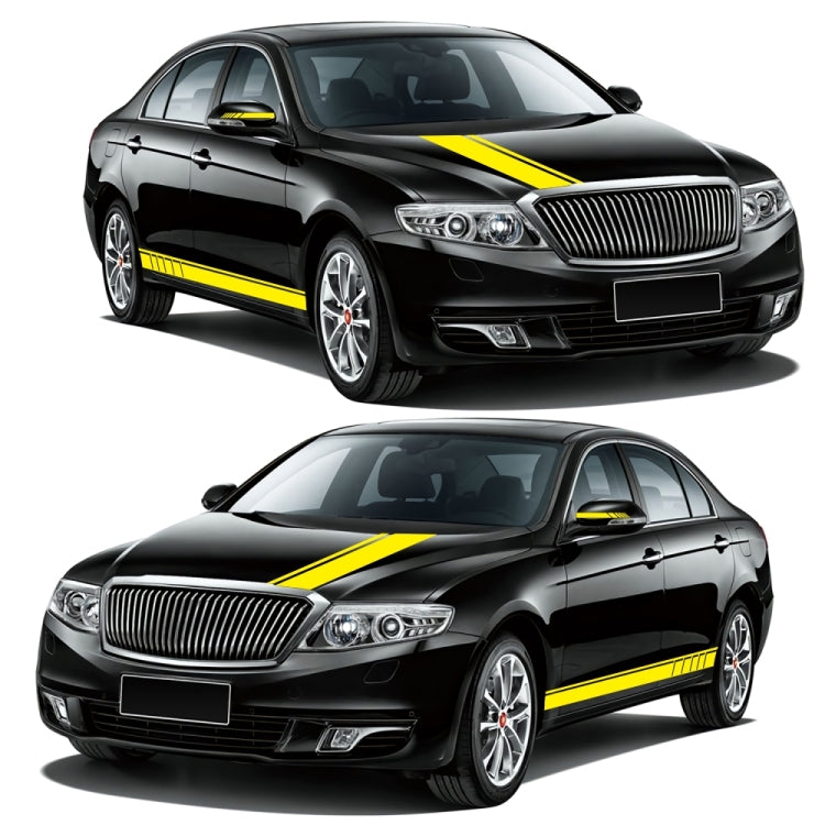 D-930 Lines Pattern Car Modified Decorative Sticker(Yellow) - Decorative Sticker by buy2fix | Online Shopping UK | buy2fix