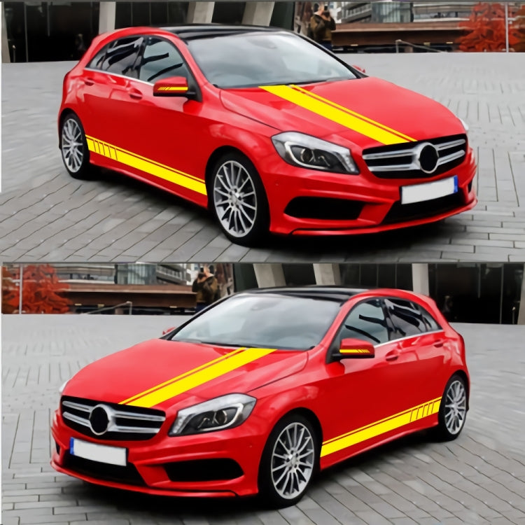 D-930 Lines Pattern Car Modified Decorative Sticker(Yellow) - Decorative Sticker by buy2fix | Online Shopping UK | buy2fix