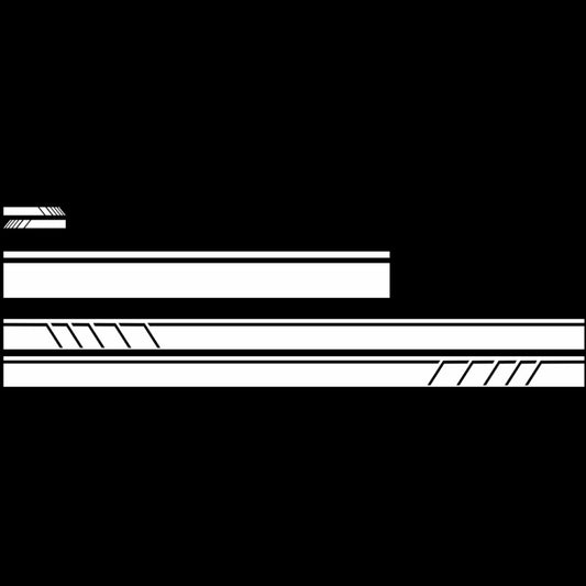 D-930 Lines Pattern Car Modified Decorative Sticker(White) by buy2fix