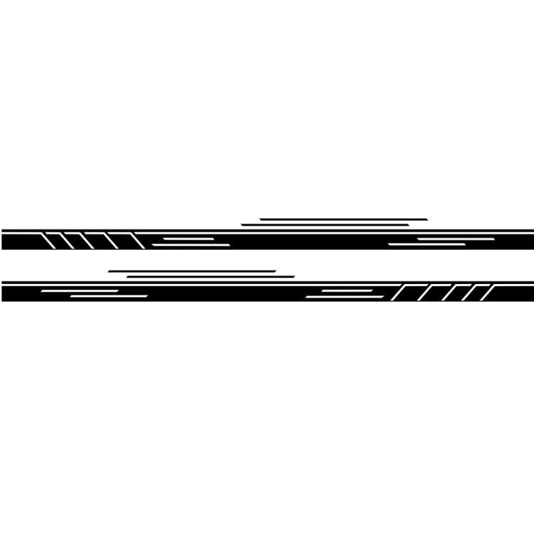 2 PCS/Set D-932 Stripe Pattern Car Modified Decorative Sticker(Black) - Decorative Sticker by buy2fix | Online Shopping UK | buy2fix