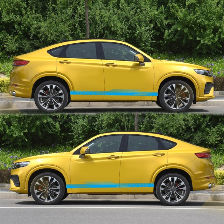 2 PCS/Set D-932 Stripe Pattern Car Modified Decorative Sticker(Blue) - Decorative Sticker by buy2fix | Online Shopping UK | buy2fix