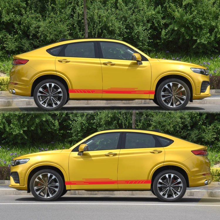 2 PCS/Set D-932 Stripe Pattern Car Modified Decorative Sticker(Red) - Decorative Sticker by buy2fix | Online Shopping UK | buy2fix