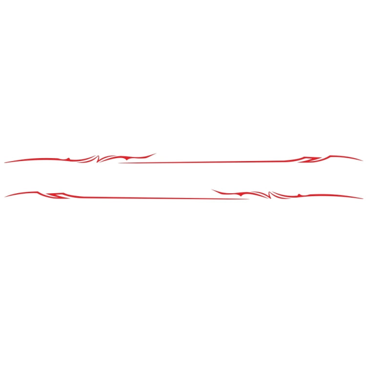 2 PCS/Set D-933 Lightning Pattern Car Modified Decorative Sticker(Red) - Decorative Sticker by buy2fix | Online Shopping UK | buy2fix