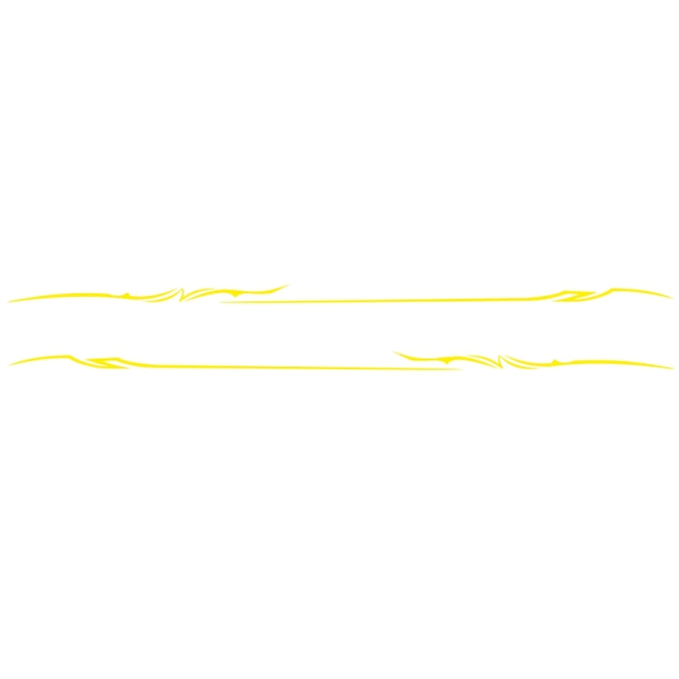 2 PCS/Set D-933 Lightning Pattern Car Modified Decorative Sticker(Yellow) - Decorative Sticker by buy2fix | Online Shopping UK | buy2fix