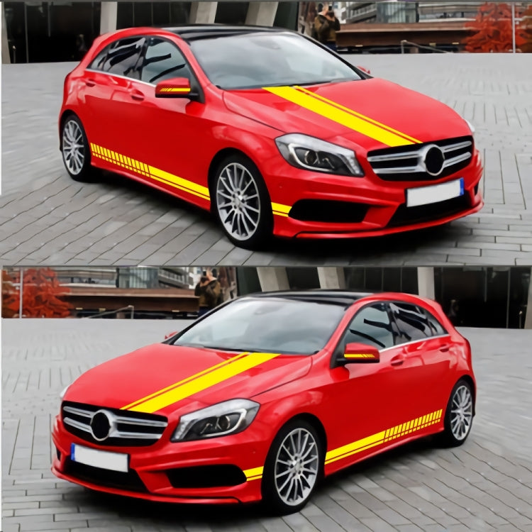 D-936 Stripe Pattern Car Modified Decorative Sticker(Yellow) - Decorative Sticker by buy2fix | Online Shopping UK | buy2fix