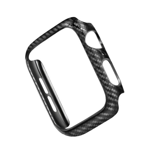 PC Carbon Fiber Frame Watch Case For Apple Watch Series 9 / 8 / 7 45mm(Black) - Watch Cases by buy2fix | Online Shopping UK | buy2fix
