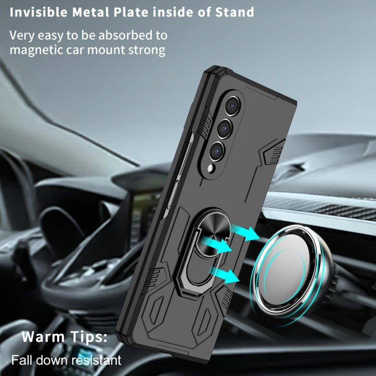 For Samsung Galaxy Z Fold4 Matte UV Shockproof Phone Case(Black) by buy2fix