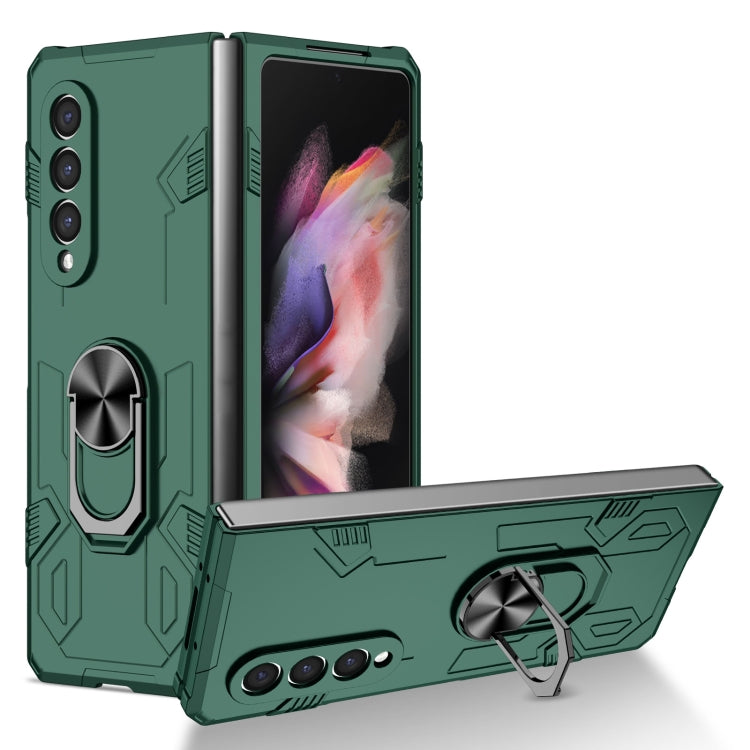 For Samsung Galaxy Z Fold4 Matte UV Shockproof Phone Case(Dark Green) - Galaxy Z Fold4 5G Cases by buy2fix | Online Shopping UK | buy2fix