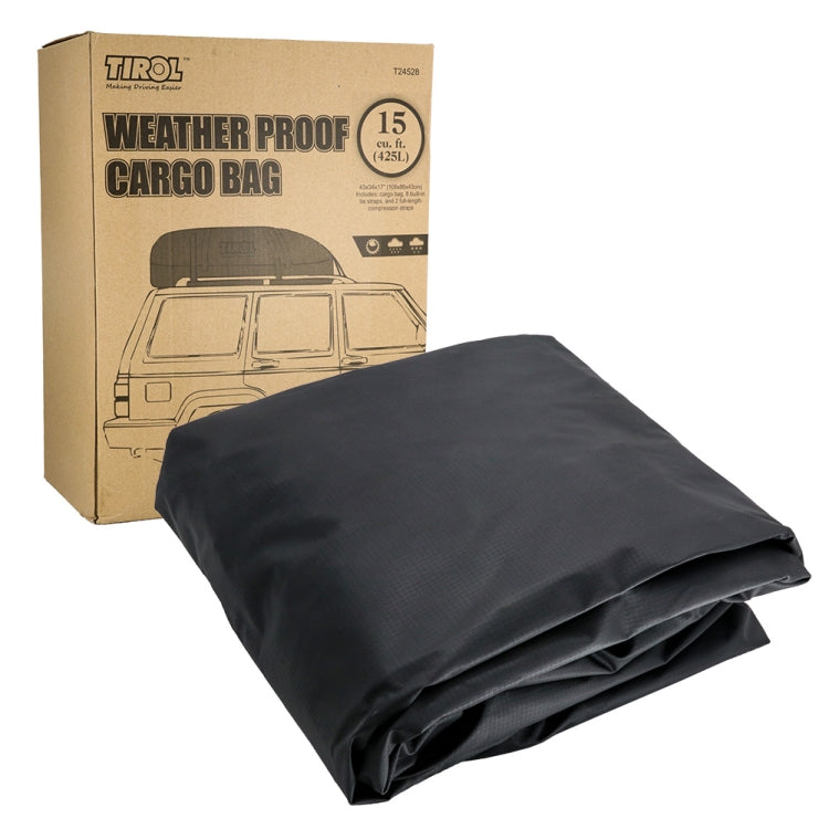 TIROL T24528 15 Cubic Foot Car Universal Rainproof Roof Luggage Outdoor Camper Roof Bag - Roof Racks by buy2fix | Online Shopping UK | buy2fix