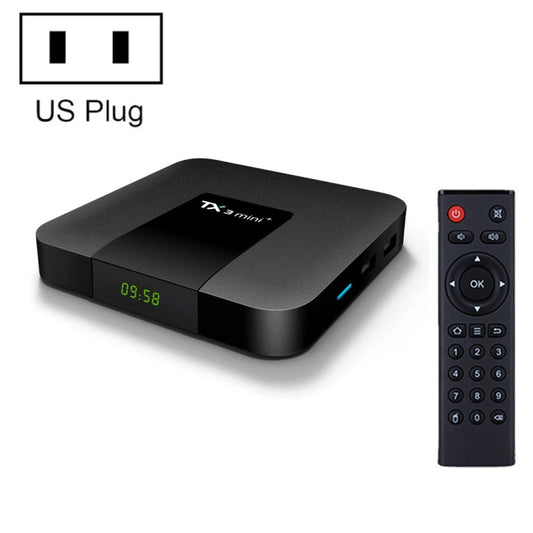 TX3 mini+  Android 11.0 Smart TV Box, Amlogic S905W2 Quad Core, Memory:4GB+32GB, 2.4GHz / 5GHz WiFi(US Plug) - Amlogic S905 by buy2fix | Online Shopping UK | buy2fix