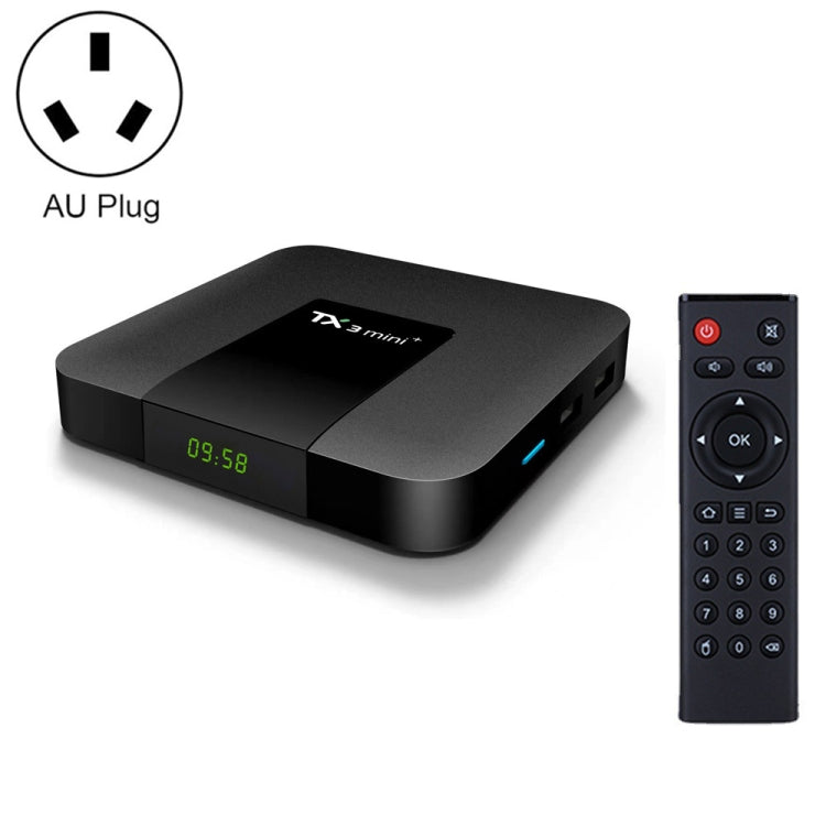 TX3 mini+  Android 11.0 Smart TV Box, Amlogic S905W2 Quad Core, Memory:4GB+32GB, 2.4GHz / 5GHz WiFi(AU Plug) - Amlogic S905 by buy2fix | Online Shopping UK | buy2fix