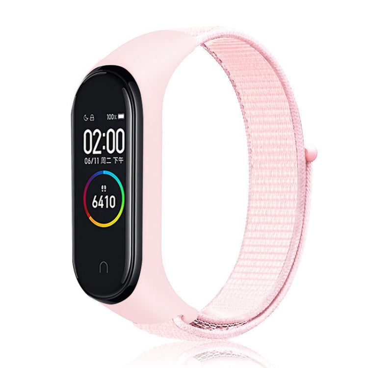 For Xiaomi Mi Band 7 Nylon Weave Watch Band(Pearl Pink) - Watch Bands by buy2fix | Online Shopping UK | buy2fix