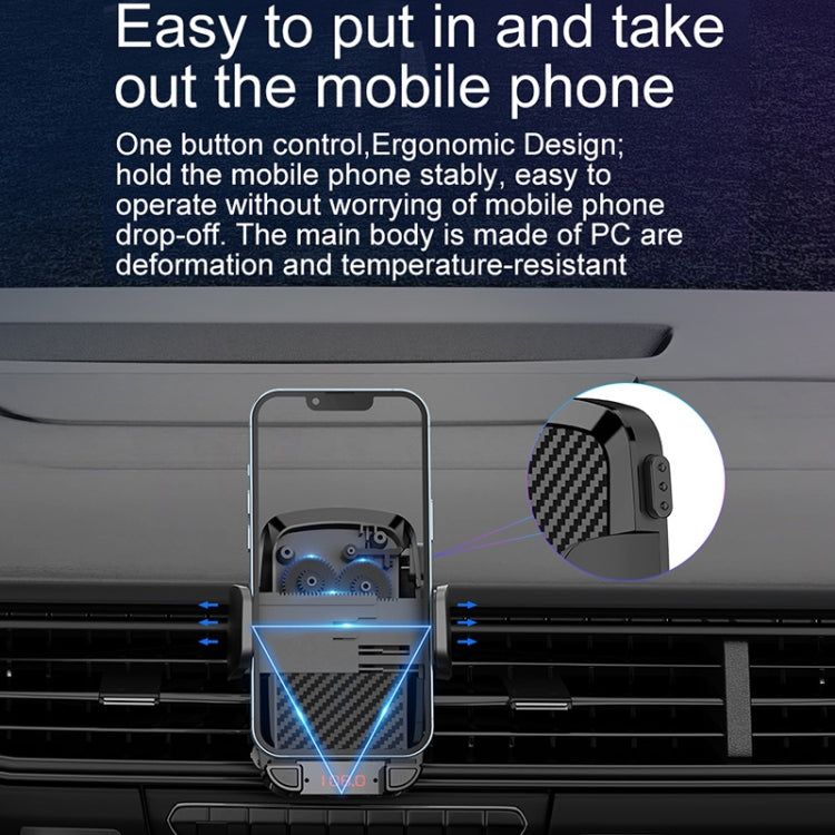 C1 Car Bluetooth 5.0 MP3 Player FM Transmitter Air Outlet Phone Holder - Car MP3 & MP4 & MP5 by buy2fix | Online Shopping UK | buy2fix